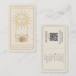 Fotografering Sol Tarot Fotograf Sociala Medier QR Visitkort