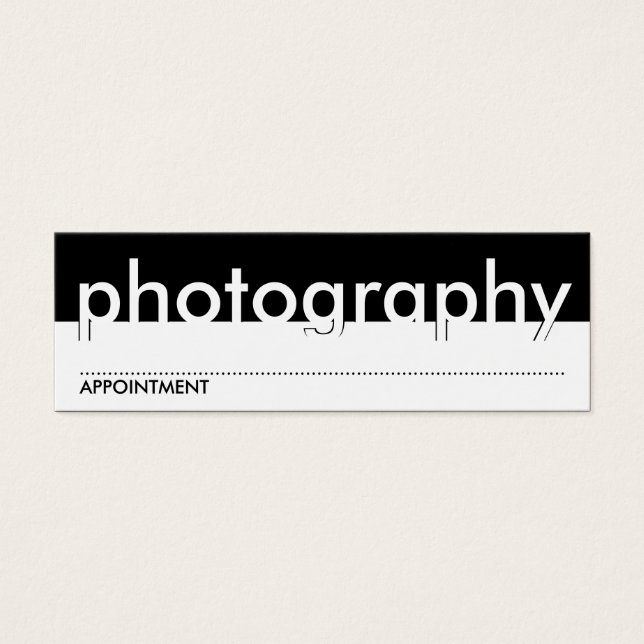 fotograferingskort litet visitkort (Framsidan)