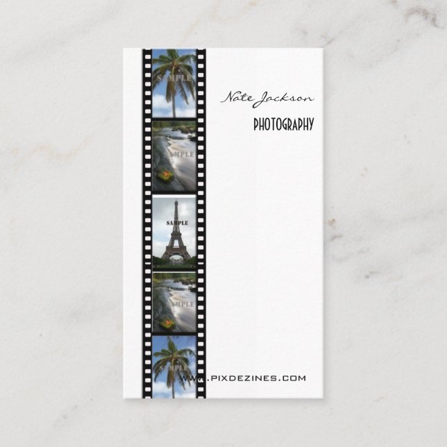 FOTOGRAFERS visitkort foton mall (Framsida)