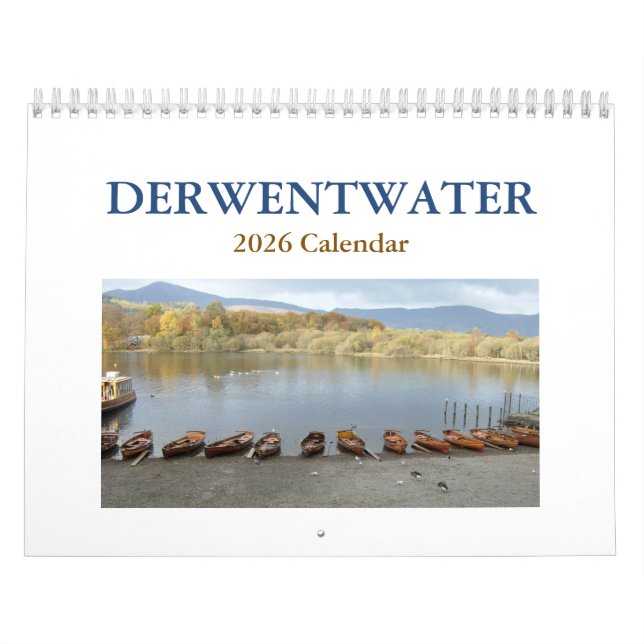 Fotografi 2026 av Derwentwater (distriktet Sjö) Kalender (Omslag)