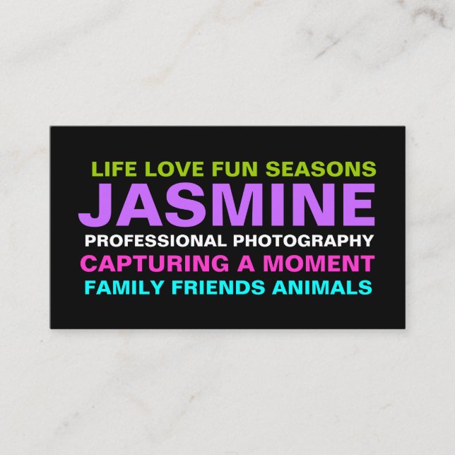 Fotografi 311 visitkort (Framsida)