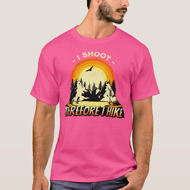 Fotografi Älskare Hiking Camping T Shirt (Framsida)