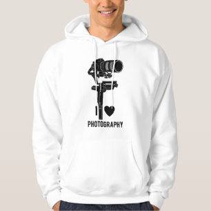 Fotografi Älskare Kamera Konst Tröja Med Huva Hoodie