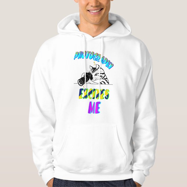 Fotografi är ovanligt mig hoodie (Framsida)