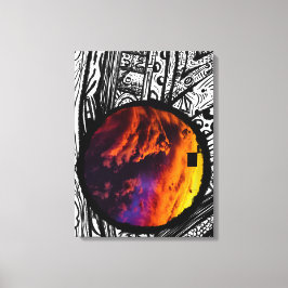 Fotografi av abstrakt Ram ( Magic Himmel ) Canvastryck