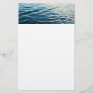 Fotografi av Abstrakten Blue Vatten Brevpapper