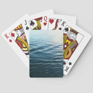 Fotografi av Abstrakten Blue Vatten Casinokort