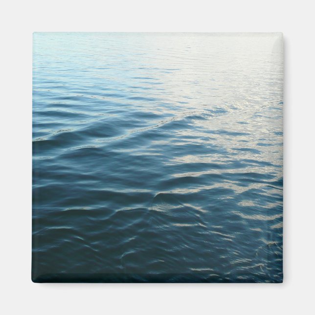 Fotografi av Abstrakten Blue Vatten Magnet (Framsidan)