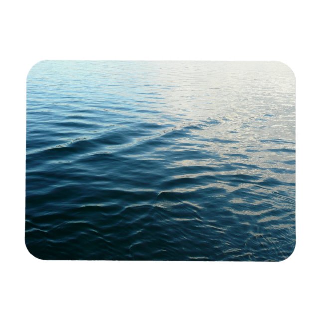 Fotografi av Abstrakten Blue Vatten Magnet (Horisontell)