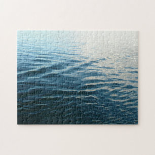 Fotografi av Abstrakten Blue Vatten Pussel