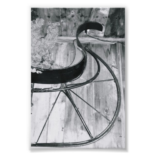 Fotografi av Alfabet Brev A6, svart och vit 4 x 6 (Framsidan)