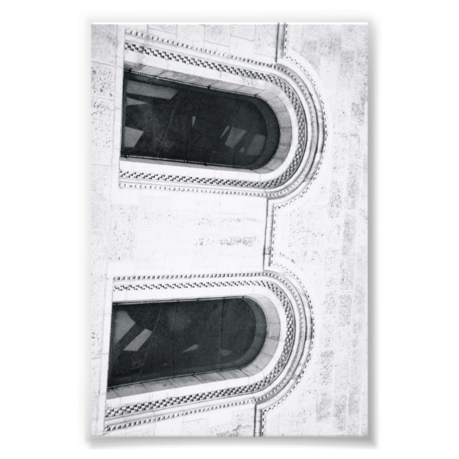 Fotografi av Alfabet Brev B1 Black and White 4x6 (Framsidan)