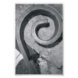 Fotografi av Alfabet Brev P2 Black and White 4x6