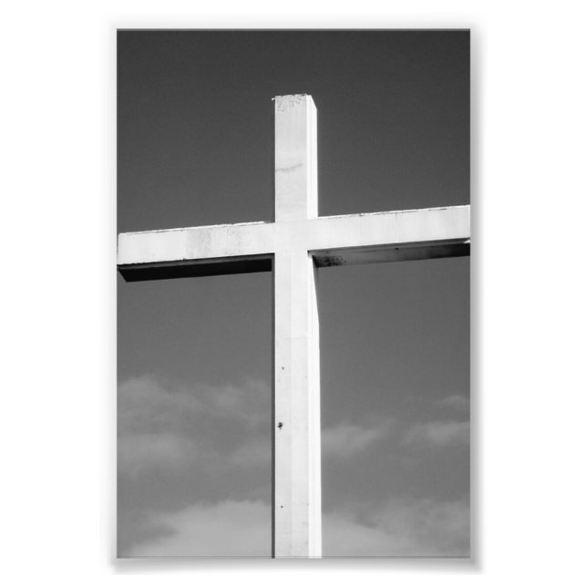 Fotografi av Alfabet Brev T4 Black och White 4x6 (Framsidan)