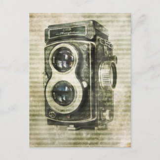 fotografi av ångkruka Vintage Kamera Vykort