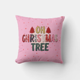 Fotografi av anpassningsbarna Cute rosa OH Julgran Kudde