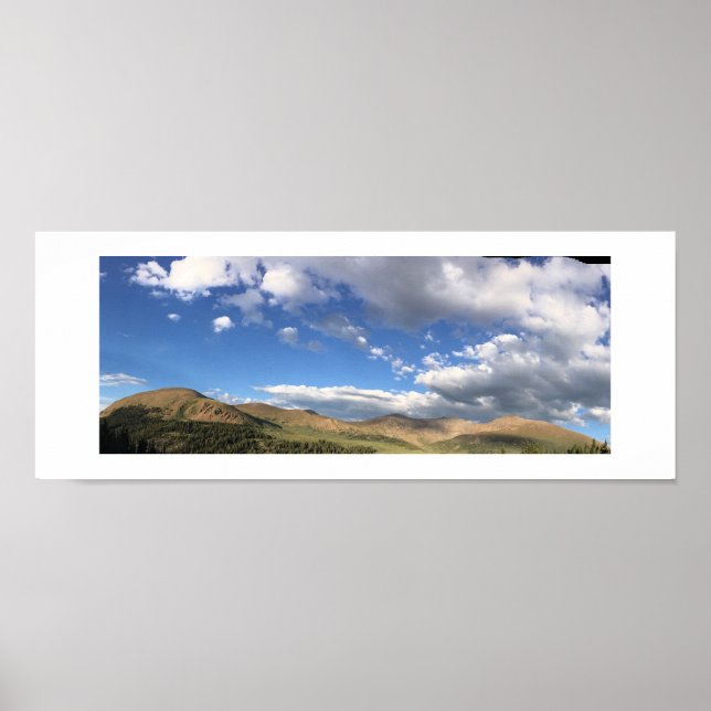 Fotografi av Backe Colorado Panoramic Färg Poster (Framsidan)