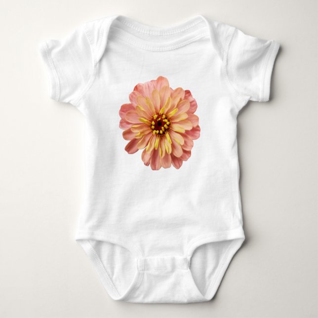 Fotografi av Blommigten Zinnia-blomman T Shirt (Framsida)