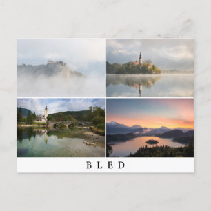Fotografi av böjda landskap i kollage vykort