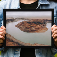Fotografi av Canyon- och floddronbilder. Bergsklip