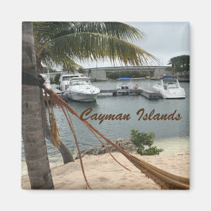 Fotografi av "Cayman Island Boats" med logotyp Magnet