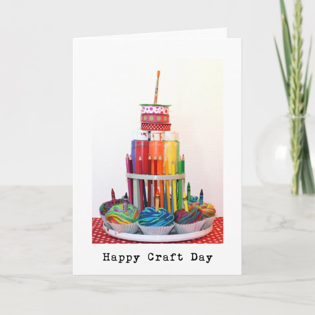 Fotografi av "Craft Cake"-dagen för fartyg i lyckl Kort (Framsida)