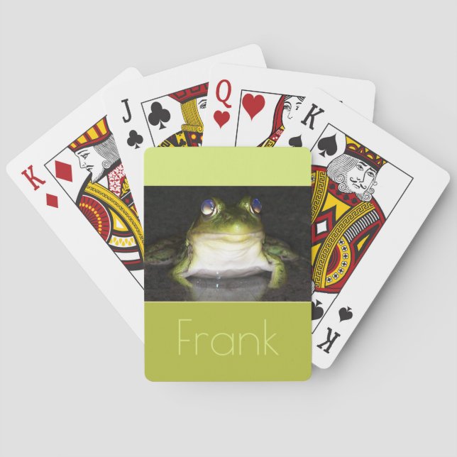 Fotografi av cute Frog Casinokort (Baksidan)