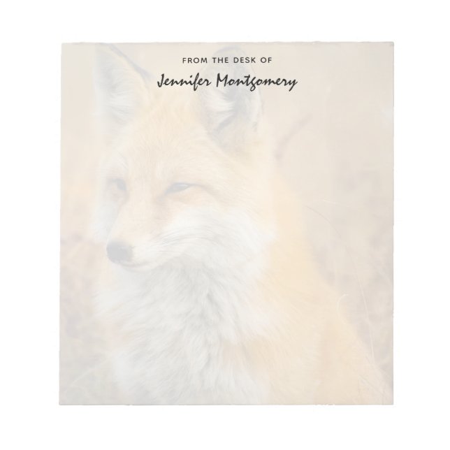Fotografi av Cute Red Fox Wilderness Nature Anteckningsblock (Framsida)