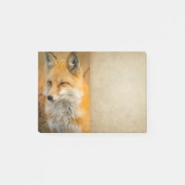 Fotografi av Cute Red Fox Wilderness Nature Post-it Block