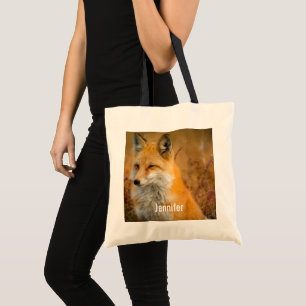 Fotografi av Cute Red Fox Wilderness Nature Tygkasse
