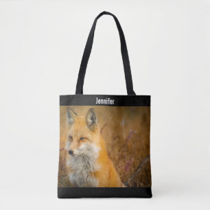 Fotografi av Cute Red Fox Wilderness Nature Tygkasse