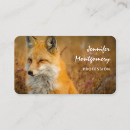 Fotografi av Cute Red Fox Wilderness Nature Visitkort