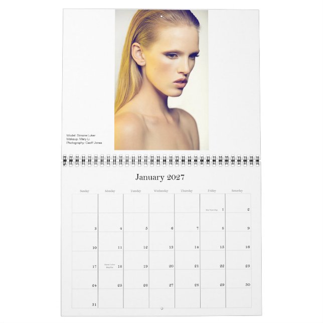 Fotografi av den Geoffrey Jones 2013 kalendern Kalender (Jan 2027)