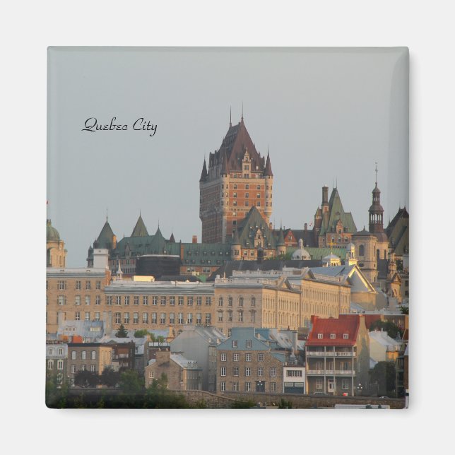 Fotografi av den vackra skylten i Quebec City Magnet (Framsidan)