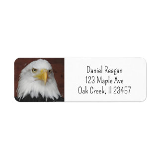 Fotografi av en Eagle I Took i Dubuque, Iowa Returadress Etikett