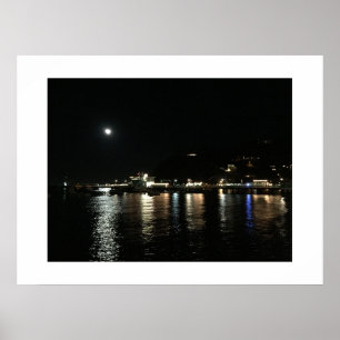 Fotografi av Färg i månbelyst reflektion Poster
