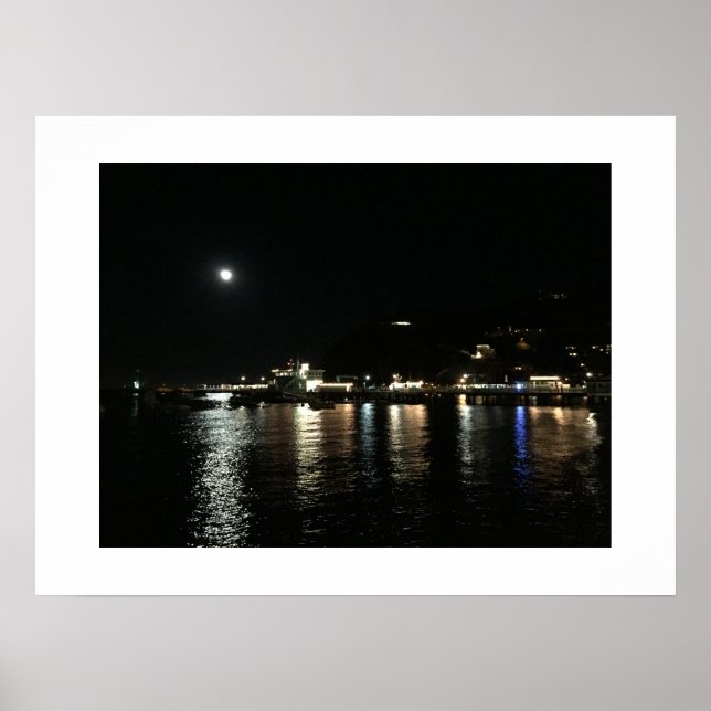 Fotografi av Färg i månbelyst reflektion Poster (Framsidan)