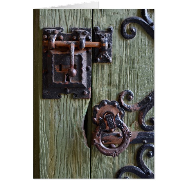 Fotografi av Gavensteen Castle Door Lock Hälsningskort (Framsidan)