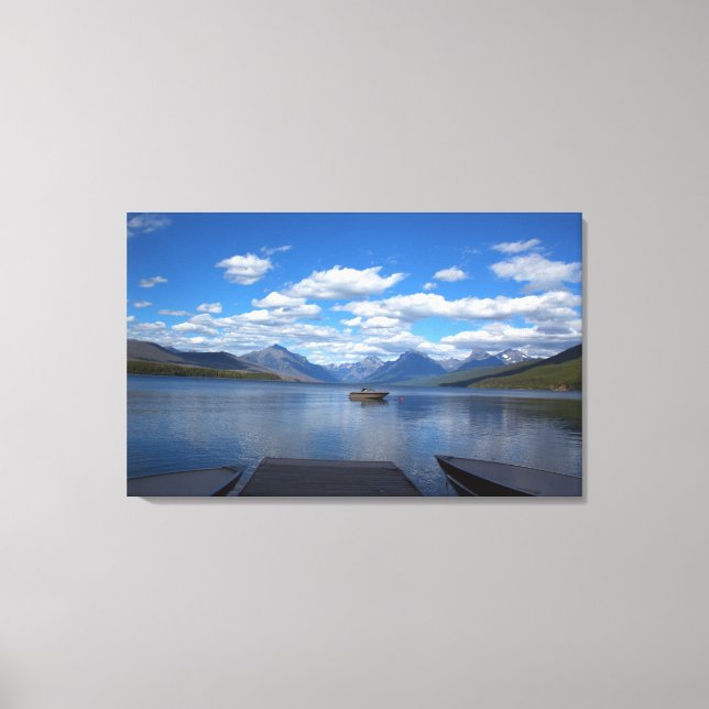 Fotografi av Glacier National Park Canvastryck (Framsida)