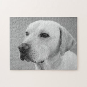 Fotografi av Golden Labrador Retriever  BW Pussel