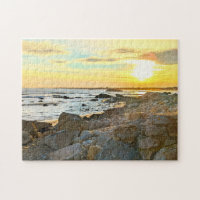 Fotografi av golden Sunset Ocean Foto Nature
