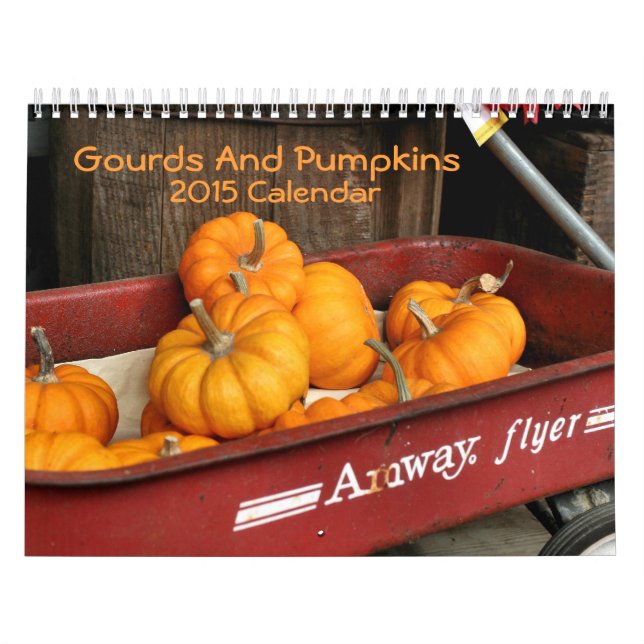 Fotografi av gourder och pumpor kalender (Omslag)