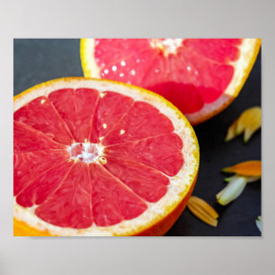 Fotografi av grapefruktfrukt poster