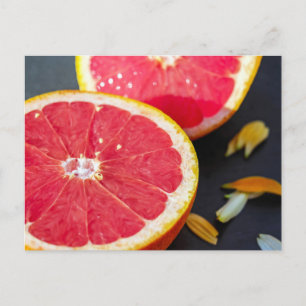 Fotografi av grapefruktfrukt vykort