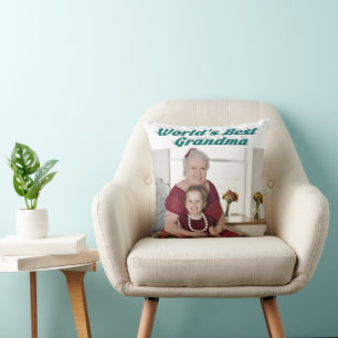 Fotografi av grönt av mormor kudde