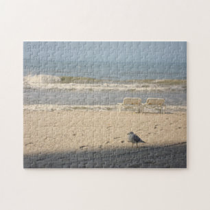 Fotografi av havsbottnen Art Puzzle Fiskmås Pussel