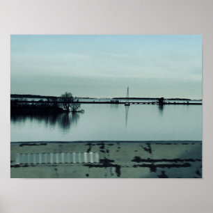 Fotografi av Huron River Blues från Willowcatdedes Poster
