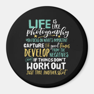 Fotografi av inspirationsfoto med livsoffert magnet