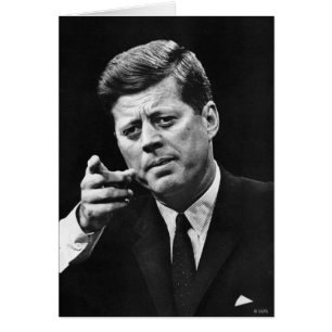 Fotografi av John F. Kennedy 3 Hälsningskort