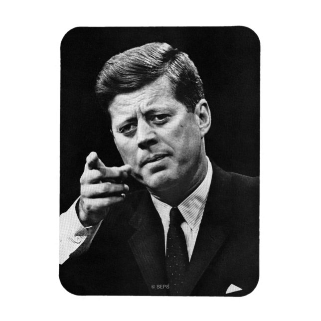 Fotografi av John F. Kennedy 3 Magnet (Vertikal)